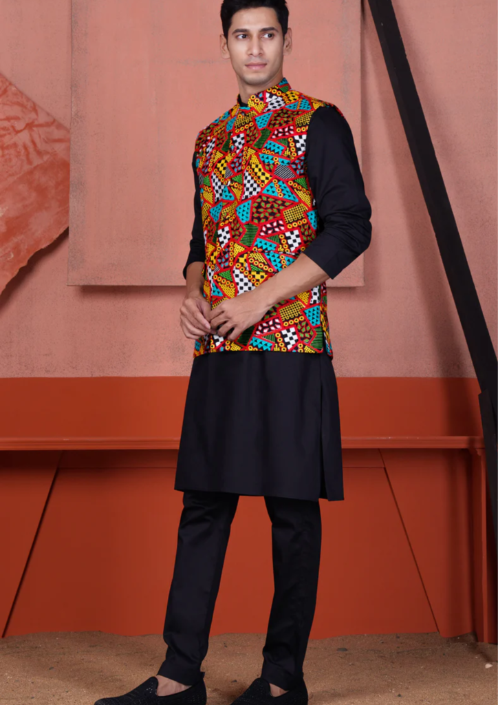 What to Wear for an Indian Wedding as a Guest: Kurta Pajama with Nehru Jacket